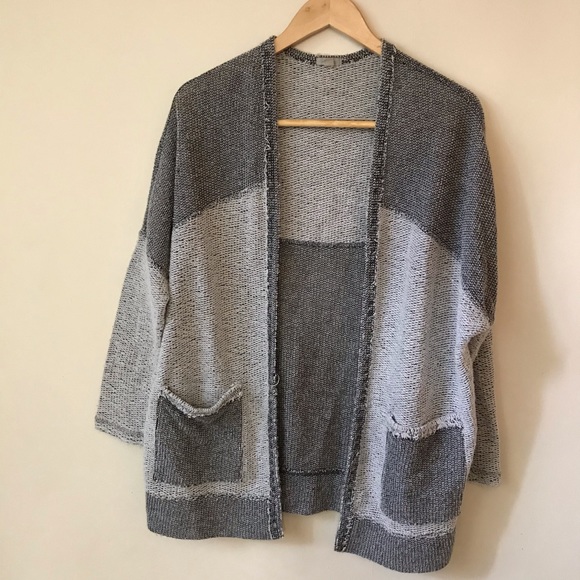 ✨ gray knit open sweater - Picture 1 of 4